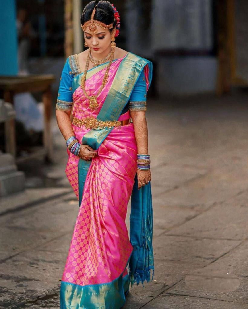 MF 1640 Rich Pallu Lichi Silk Wedding Saree Wholesale Suppliers In India